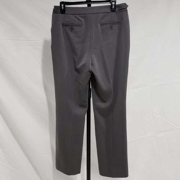 Anne Klein Gray Pants Size 10P - Picture 2 of 5